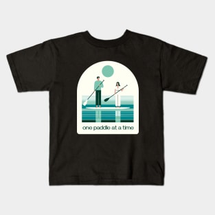 One paddle at a time Kids T-Shirt